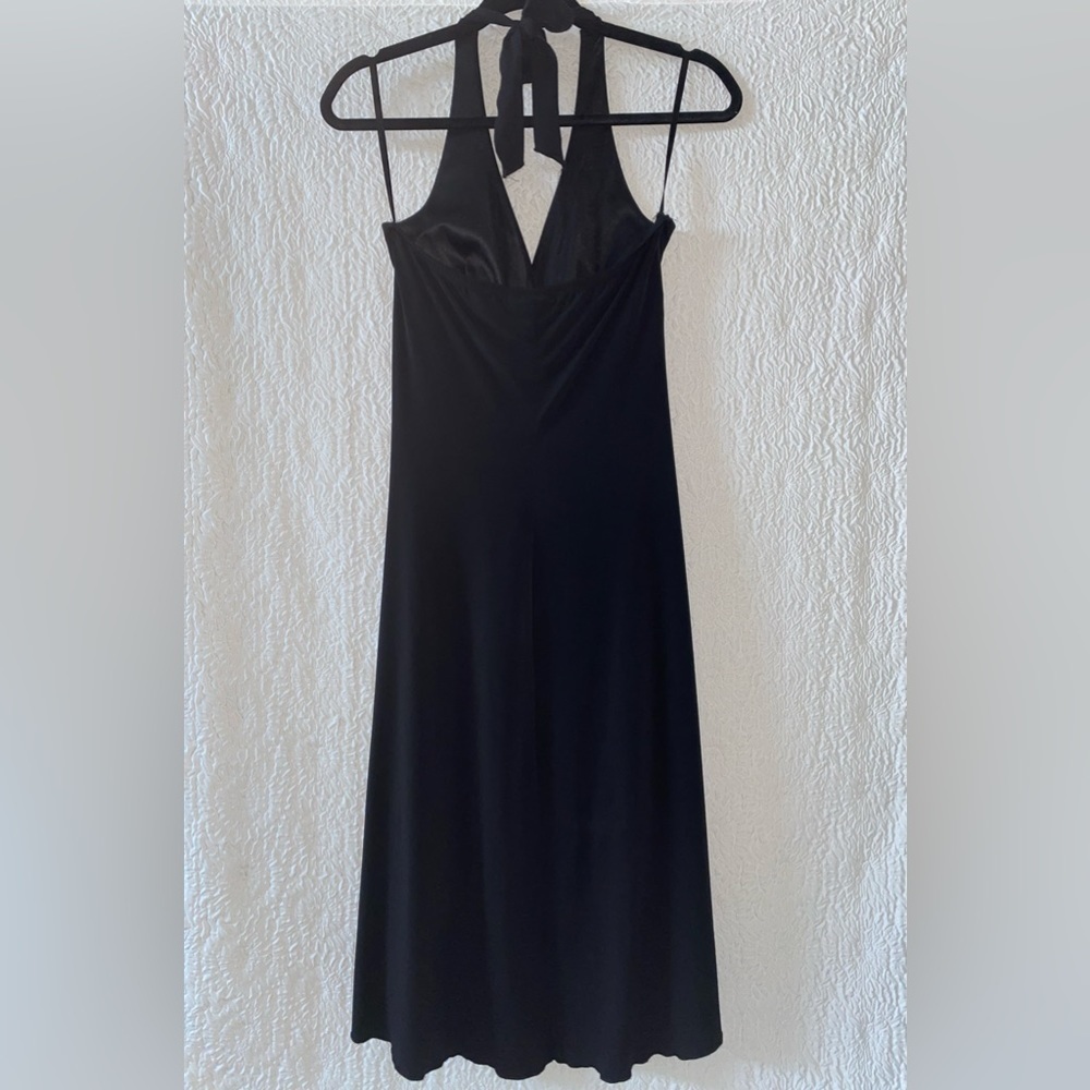 Enfocus Studio High-Low Halter Tie Midi Dress - Picture 3 of 8